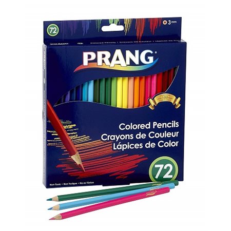 Crayons de couleur Prang - 72 / Bte