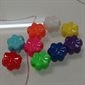 Perles de plastique en forme de FLEUR, couleurs assorties 500 / pqt