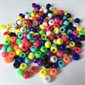 Perles de plastique Pony Opaque, couleurs assorties 9mm 1000 / pqt