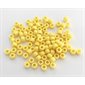 Perles de plastique Pony Opaque, JAUNES 9mm 1000 / pqt