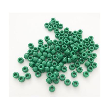 Perles de plastique Pony Opaque, VERT NOEL 1000 / pqt