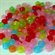 Perles de plastique Pony Translucide FLUO, couleurs assorties 9mm 1000/pqt