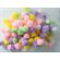 Pompons PASTEL couleurs assorties 1/2" (13mm) 100/pqt