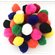 Pompons couleurs Régulières assorties 1" (25mm) 100/pqt