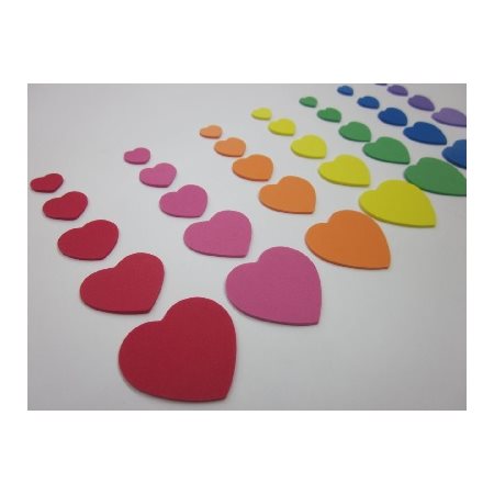 Formes mousse COEURS 120 / pqt