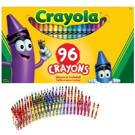 Crayons de cire Crayola - 96 / Bte