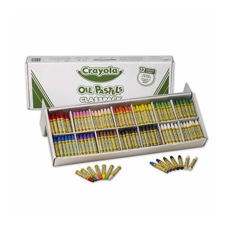 Pastels à l'huile Crayola CLASSPACK, 12 couleurs -336 / Bte