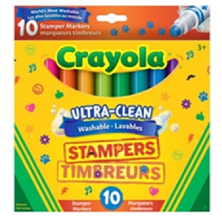 Marqueurs Timbreurs lavables Crayola - 10 / Bte