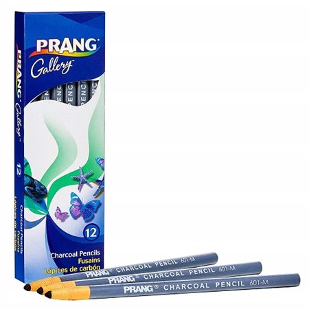 Crayon Fusain Prang, Enrobé de papier, Moyen