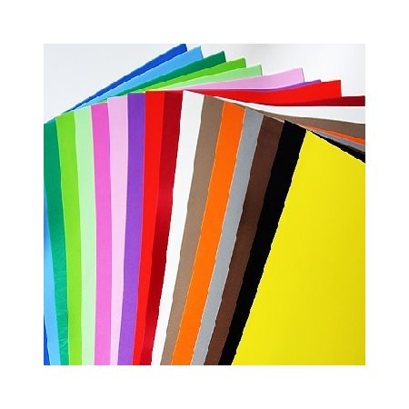 Carton Bristol 22X28" couleurs ASSORTIES (48 / Pqt)