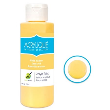 Peinture acrylique JAUNE VIF (118ML)