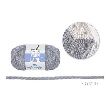 Laine Needle Crafters GRIS PÂLE 50g