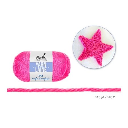 Laine Needle Crafters ROSE NÉON 50g