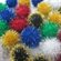 Pompons PAILLETTÉS couleurs assorties 1" (25mm) 40/pqt