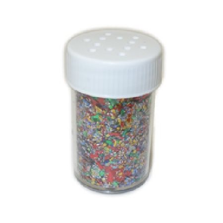 Paillettes en particules MULTICOLORE Salière 12g