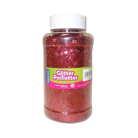 Paillettes en particules ROUGE Salière 454g Économique